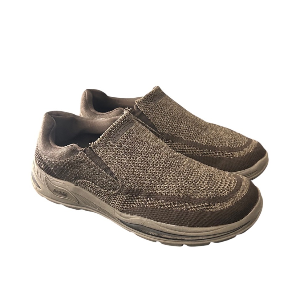 Skechers Motley Slip On Mens Brown Arch Fit SN204495 Shoes Size 11.5
